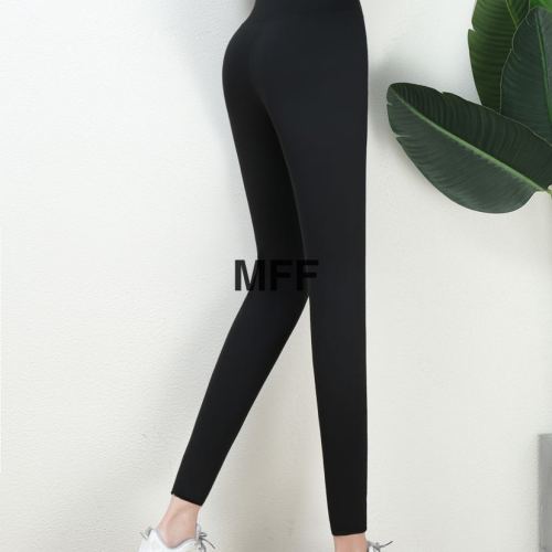 细腻顺滑慕丝绒加厚秋冬美腿保暖外穿高腰芭比裤锦纶鲨鱼皮打底裤