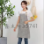[Xinsun] Nordic Cotton and Linen Home Apron Fashion Adult Work Clothes Kitchen Apron Sleeveless Coverall Advertising