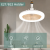 Modern Minimalist Aromatherapy Fan Lamp Bedroom Lamp in the Living Room Shaking Head Invisible Fan Lamp Frequency Conversion Remote Control Home Ceiling Fan Lights