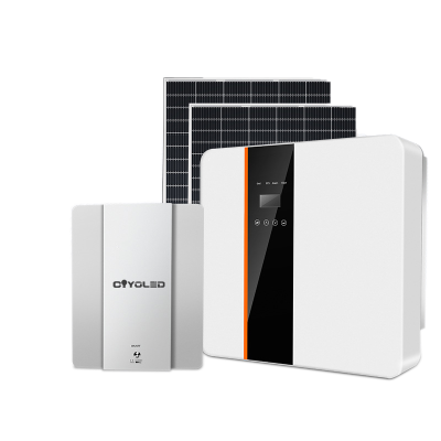 Solar Power Generation System Household Full Set 5 Kw220v Photovoltaic off-Grid Generator Lithium Battery High Power
