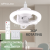 Led360 ° Shaking Head Fan Lamp Bedroom Study Bathroom Fan Lamp E27 Screw Remote Control Fan Lamp 50W