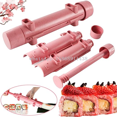 Sushi Mold Cylindrical Rice and Vegetable Roll DIY Sushi Beginner Suit Can Cut Round and Square