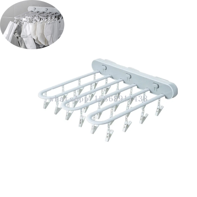  Drill free wall storage rack, household press type foldable sock and underwear storage device