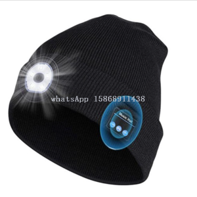 Slingifts Comfortable Washable Elastic Knitted Wireless  LED Hat for Sports Running Climbing Riding a Bike