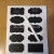 Removable Pvc Waterproof Black Handwriting Sticker Label Storage Box Kitchen Glass Bottle Sticker Label Gifts