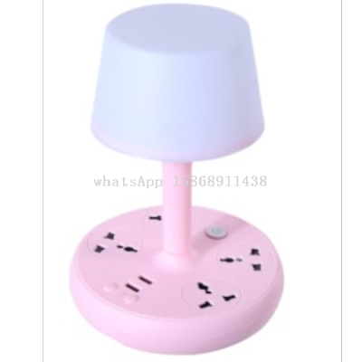 Beautiful and Innovative USB Socket Desktop Remote Control Multi-Purpose Jack Small Night Lamp Slingits 