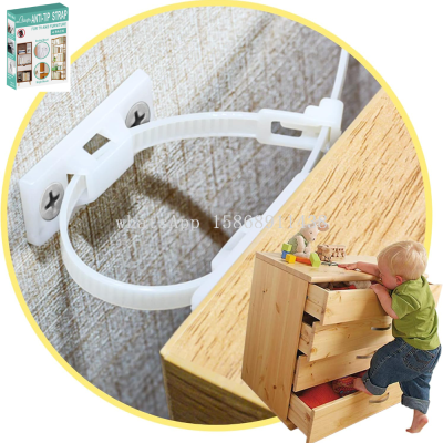Furniture Straps 4-Pack Wall Anchor Furniture Anchors for Baby Proofing Safety Anti Tip Furniture Kit Wall Straps