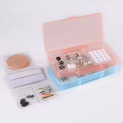 Travel Household Sewing Box Set Portable Sewing Storage Box with Chest Paste