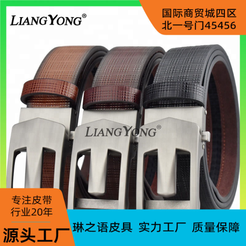 tiktok e-commerce hot sale liangyong genuine goods men‘s tough guy style trendy new men‘s taste belt