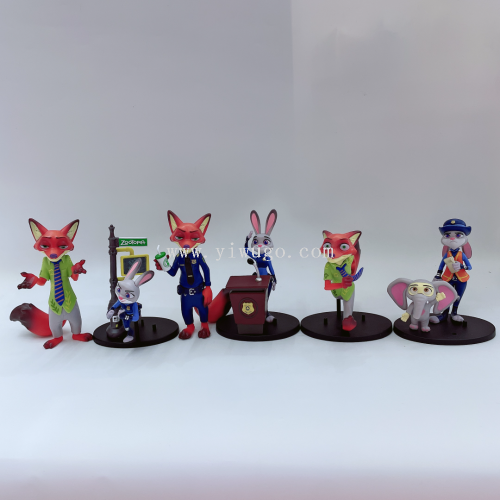 疯狂动物城手办 大都会12款公仔摆件玩具潮流模型