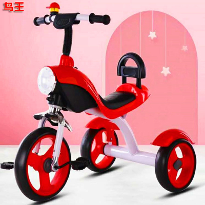 Bicycle 2-6 Years Old Men's and Women's Baby's Stroller Toy with Light Music Three-Wheel Toy Car Children's Tricycle