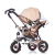 High Quality Iron Frame 3 in 1 Baby Tricycle Roof Board 2 Years Old Children's Stroller Tricycle Foldable