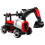 Baby Four-Wheel Manned Excavator Hook Machine Engineering Vehicle Children's Electric Excavator Can Sit and Slide Flash