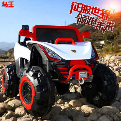 Four-Wheel Drive off-Road Four-Wheel Car Child Baby Toy Car Seat Belt Baby Remote Control Car Children's Electric Car