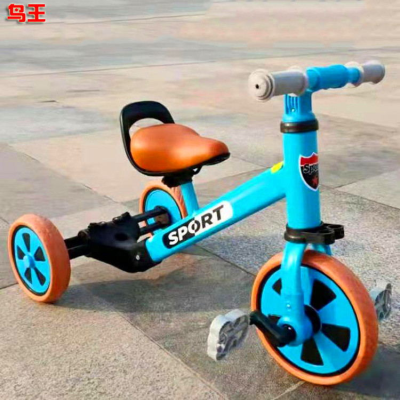 Children's Toy Car for 1-5 Years Old Portable 3-Wheel Multifunctional 3-in-1 Balance Bike Children Tri-Wheel Bike