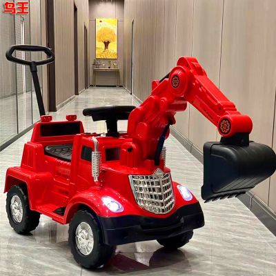 2022 New Remote Control Outdoor Children's Toy Electric Stroller Children's Electric Excavator Children's Electric Car