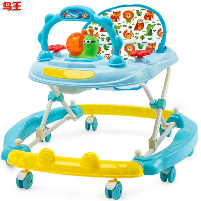 Boys' and Girls' Toys Walker Push Handle Children's Walkers Baby Walker with Canopy