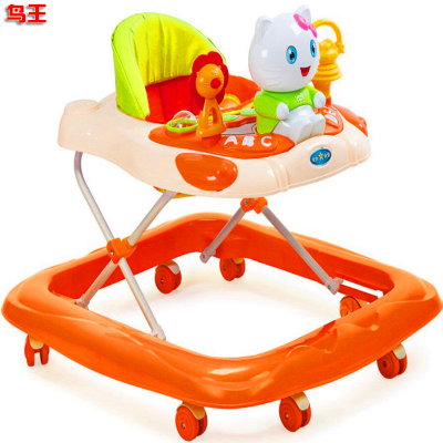 Adjustable Anti-O-Leg Anti-Flip Foldable Baby Starting Car Baby Walker Variable Rocking Horse