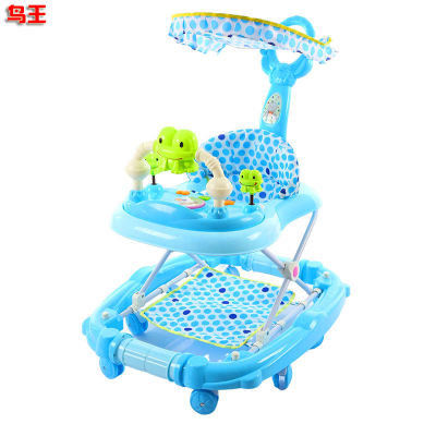 Baby Walker with Awning Baby Foot Pad Walker Baby Boy and Girl Walker
