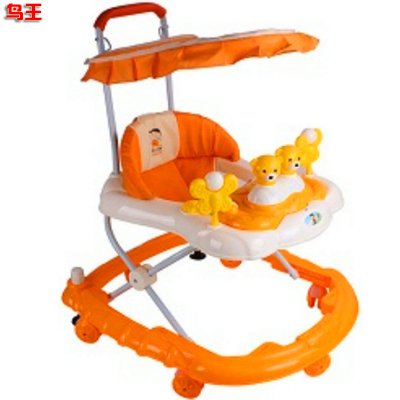 Music Baby Walker Baby Boy and Girl Children's Walkers with Canopy Push Handle Baby Walker