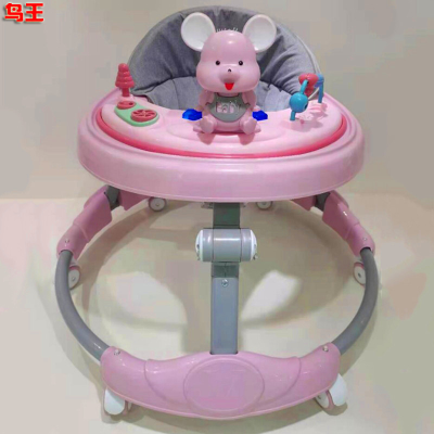 Fashion Design Plastic Toy Baby Walker Wear-Resistant Silent Wheel Baby Walker