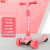 2-15 Years Old Foldable Three-Wheel Sliding Scooter with Music Adjustable Children Scooter
