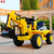 New Remote Control Can Sit Old Excavator Music Baby Engineering Vehicle Child Stroller Toy Children's Electric Excavator