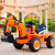 New Remote Control Can Sit Old Excavator Music Baby Engineering Vehicle Child Stroller Toy Children's Electric Excavator