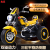 New Dual-Drive Battery Car with Music Light Electric Stroller Large Children's Three-Wheel Electric Motorcycle