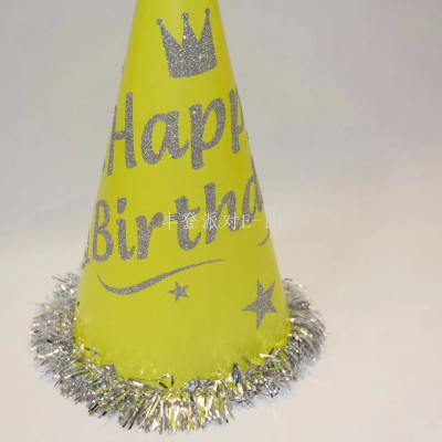 Happy Birthday Birthday with Gold Powder Happy Birthday Small Crown Party Topper Decoration Props Photo Props