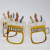 Birthday Candle Golden Cake Bottom Happy Birthday Glasses Photo Props Ins Style Beautiful Party Props