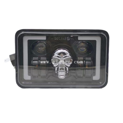 Cross-Border Foreign Trade Wrangler 7-Inch LED Headlight 5 × 7-Inch Truck Truck Modified off-Road Square Light