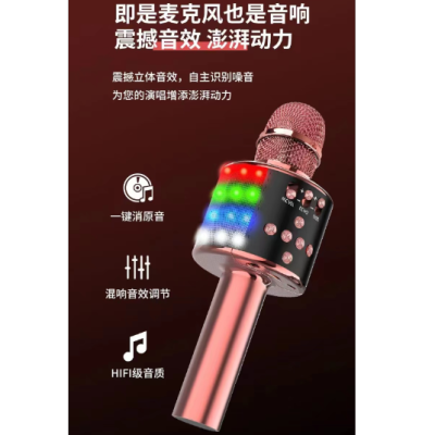 Microphone Children's KTV Microphone K9 Integrated Mobile Phone WeSing Live Broadcast Wireless Bluetooth Audio