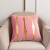 Amazon Simple and Light Luxury Couch Pillow Cushion Cover Living Room Waist Pillow Striped Pillow Special Craft Pillow with Core