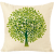 Amazon New Lucky Tree Series Pattern Linen Pillow Cover Car and Sofa Waist Pillow Cushion Cover Factory Direct Supply