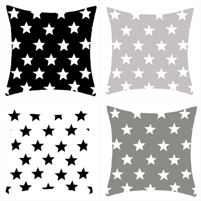 Black and White Geometry Abstract Pillow Cover Modern Minimalist Car Cushion Office Sofas Cushion Cross-Border Hot Sale