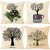 Cartoon Printed Trees Big Backrest Bed Pillow Couch Pillow Waist Cushion Bed Back Cushion Soft Bag Factory Direct Sales