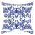 Chinese Style Blue and White Geometric Pattern Short Plush Pillow Cover Car Waist Pad Cushion Cover Amazon Hot Home