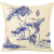Wind Home Sofa Cushion Cover Living Room Chinese Nap Retro Nostalgic Ethnic Style Pillow Blue and White Porcelain Linen Pillow