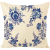 Wind Home Sofa Cushion Cover Living Room Chinese Nap Retro Nostalgic Ethnic Style Pillow Blue and White Porcelain Linen Pillow