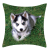 Cross-Border New Arrival Animal Grass Big Head Dog Rest Pattern Series Pillow Cover Cushion Cover Short Plush Printing