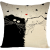 Cross-Border Amazon Black and White Cat Linen Pillow Cover Aliexpress Hot Sale Cute Creative Cartoon Cushion Pillowcase