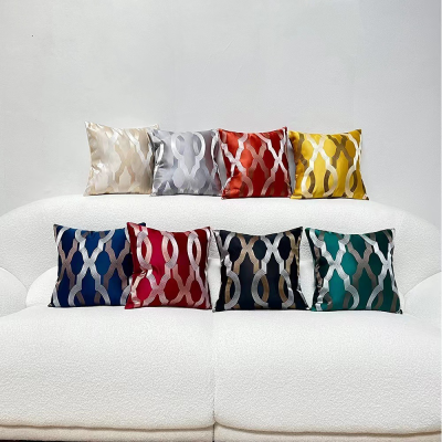 Light Luxury Chain Ins Light Luxury Sofa Cushion Pillow Simple Line Pillow Cover Model Room High-End High Precision