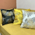 Light Luxury Ginkgo Leaf Ins Light Luxury Sofa Cushion Pillow Ginkgo Leaf Pillow Cover Model Room High-End Living Room Pillows