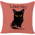 Cross-Border Hot Ins Cat Printing Pillow Cover Bedroom Sofa Cushions Automotive Waist Cushion Afternoon Nap Pillow Order/Wholesale