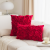 New Light Luxury Ins Style Handmade Finish Pillow Cover Solid Color Petal Duplex Stitching Sofa Cushion Bedside Cushion