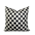 Amazon Foreign Trade Handmade Black and White Weaving Nordic Sofa Cushion Cushion Geometric Plaid Minimalist Pillow Cover Light Luxury