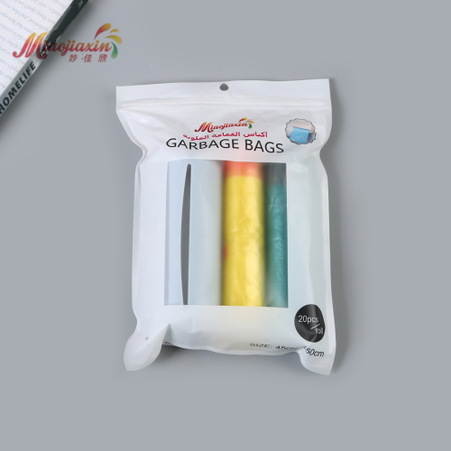 带人性化提手大号平口点断式垃圾袋 配壁挂式收纳盒 厂家现货直销