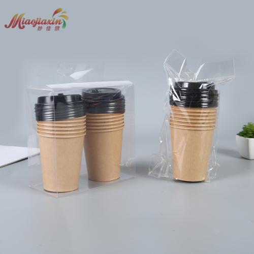 加厚一次性纸杯咖啡奶茶纸杯牛皮卡纸打包外带热饮杯子可定制带盖