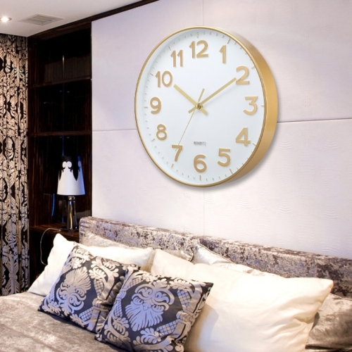 12 Inch 30cm Mute Quartz Wall Clock Creative Fashion Home Living Room Clock Three-Dimensional Simple Clock Wholesale